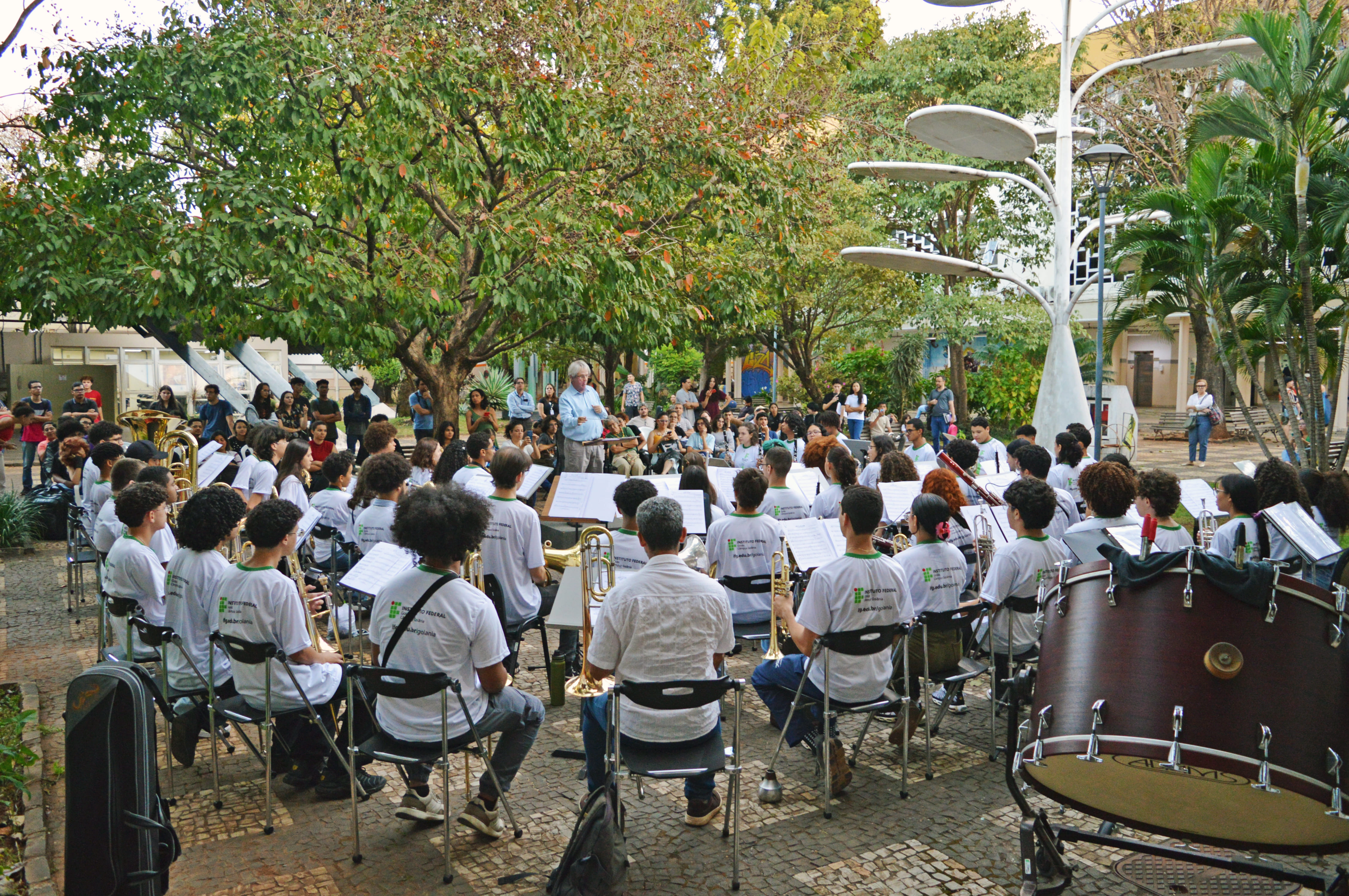 Banda Sinfônica Nilo Peçanha se apresentou no dia 30 de junho no evento e fará outra apresentação no dia 4 de julho junto com a Banda Sinfônica de Aparecida de Goiânia, no pátio do Câmpus Goiânia.